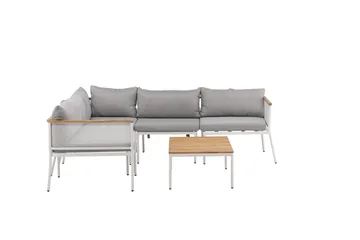 Nettan Loungegrupp Utomhus - Grå/Brun - Utemöbler & utemiljö - Loungemöbler - Loungeset & loungegrupp