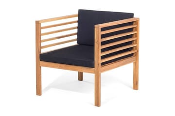 Pacific Loungegrupp Utomhus 130 cm - Trä/Natur - Utemöbler & utemiljö - Loungemöbler - Loungeset & loungegrupp