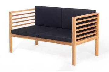 Pacific Loungegrupp Utomhus 130 cm - Trä/Natur - Utemöbler & utemiljö - Loungemöbler - Loungeset & loungegrupp