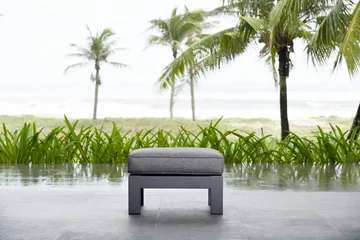 Palau Fåtölj med Fotpall - Grå - Utemöbler & utemiljö - Loungemöbler - Loungestol utomhus