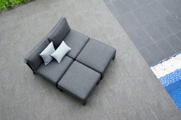 Palau Fåtölj med Fotpall - Grå - Utemöbler & utemiljö - Loungemöbler - Loungestol utomhus