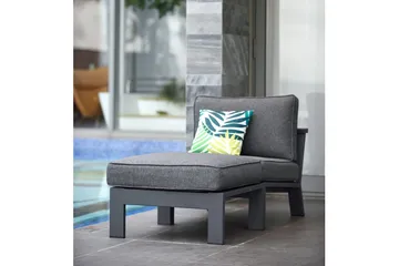 Palau Fåtölj med Fotpall - Grå - Utemöbler & utemiljö - Loungemöbler - Loungestol utomhus