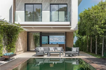 Palau Loungegrupp Utomhus 5-sits - Trä/Grå - Utemöbler & utemiljö - Loungemöbler - Loungeset & loungegrupp