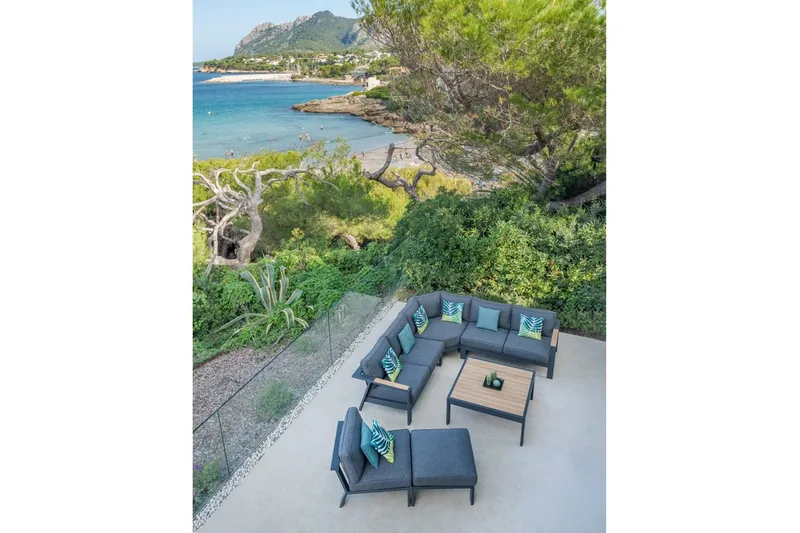 Palau Loungegrupp Utomhus 5-sits - Trä/Grå - Utemöbler & utemiljö - Loungemöbler - Loungeset & loungegrupp