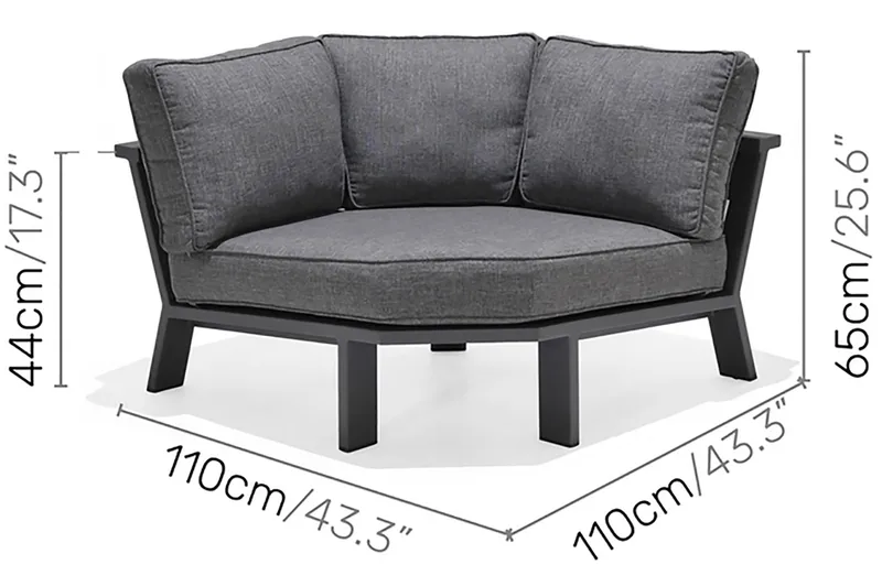 Palau Loungegrupp Utomhus 5-sits - Trä/Grå - Utemöbler & utemiljö - Loungemöbler - Loungeset & loungegrupp