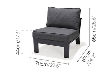 Palau Loungegrupp Utomhus 6-sits - Trä/Grå - Utemöbler & utemiljö - Loungemöbler - Loungeset & loungegrupp