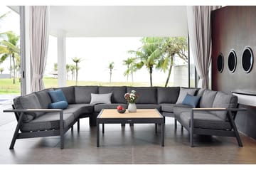 Palau Loungegrupp Utomhus 8-sits - Trä/Grå - Utemöbler & utemiljö - Loungemöbler - Loungeset & loungegrupp