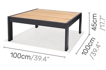 Palau Loungegrupp Utomhus 8-sits - Trä/Grå - Utemöbler & utemiljö - Loungemöbler - Loungeset & loungegrupp