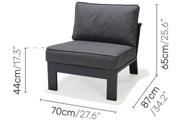 Palau Loungegrupp Utomhus 8-sits - Trä/Grå - Utemöbler & utemiljö - Loungemöbler - Loungeset & loungegrupp