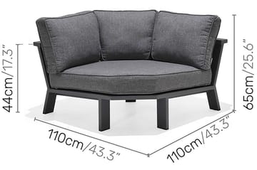 Palau Loungegrupp Utomhus 8-sits - Trä/Grå - Utemöbler & utemiljö - Loungemöbler - Loungeset & loungegrupp