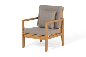 Pataja Loungegrupp Utomhus - Akacia/Grå - Utemöbler & utemiljö - Loungemöbler - Loungeset & loungegrupp