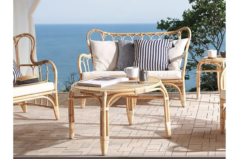 Pedagne Loungegrupp Utomhus 4-sits - Rotting/Beige - Utemöbler & utemiljö - Loungemöbler - Loungeset & loungegrupp