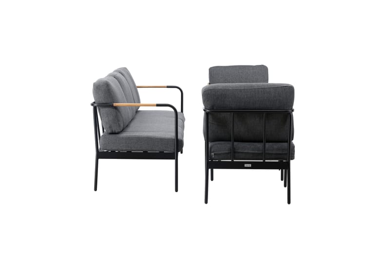 Pehnna Soffgrupp Utomhus 5-sits - Svart - Utemöbler & utemiljö - Loungemöbler - Loungeset & loungegrupp