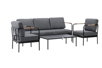 Pehnna Soffgrupp Utomhus 5-sits - Svart - Utemöbler & utemiljö - Loungemöbler - Loungeset & loungegrupp