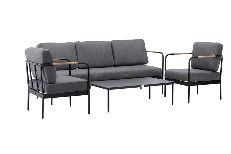 Pehnna Soffgrupp Utomhus 5-sits - Svart - Utemöbler & utemiljö - Loungemöbler - Loungeset & loungegrupp
