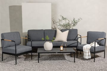 Pehnna Soffgrupp Utomhus 5-sits - Svart - Utemöbler & utemiljö - Loungemöbler - Loungeset & loungegrupp