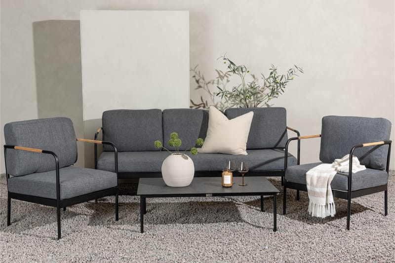 Pehnna Soffgrupp Utomhus 5-sits - Svart - Utemöbler & utemiljö - Loungemöbler - Loungeset & loungegrupp