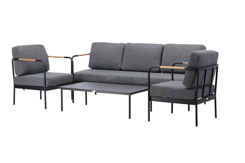 Pehnna Soffgrupp Utomhus 5-sits - Svart - Utemöbler & utemiljö - Loungemöbler - Loungeset & loungegrupp