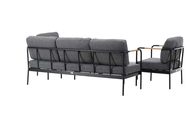 Pehnna Soffgrupp Utomhus 5-sits - Svart - Utemöbler & utemiljö - Loungemöbler - Loungeset & loungegrupp
