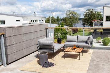 Penh Hörnsoffa Utomhus - Svart/Natur - Utemöbler & utemiljö - Loungemöbler - Loungeset & loungegrupp