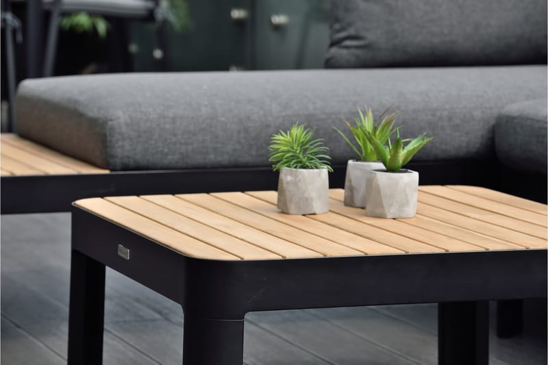 Portals Loungegrupp Utomhus 4-sits - Teak/Svart - Utemöbler & utemiljö - Loungemöbler - Loungeset & loungegrupp