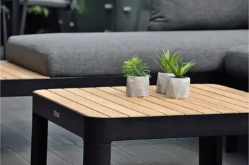 Portals Loungegrupp Utomhus 4-sits - Teak/Svart - Utemöbler & utemiljö - Loungemöbler - Loungeset & loungegrupp