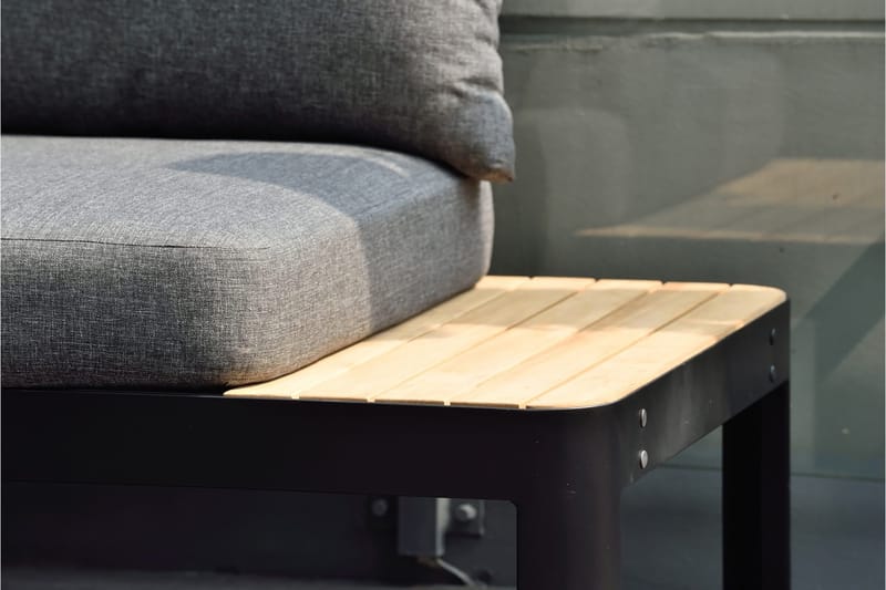 Portals Loungegrupp Utomhus 4-sits - Teak/Svart - Utemöbler & utemiljö - Loungemöbler - Loungeset & loungegrupp