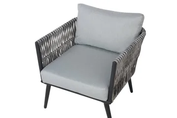 Preveza Loungegrupp Utomhus 120 cm - Grå - Utemöbler & utemiljö - Loungemöbler - Loungeset & loungegrupp