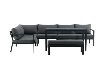 Ramos Hörnsoffa Utomhus - Svart/Grå - Utemöbler & utemiljö - Loungemöbler - Loungeset & loungegrupp