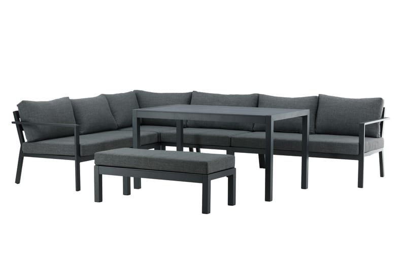 Ramos Hörnsoffa Utomhus - Svart/Grå - Utemöbler & utemiljö - Loungemöbler - Loungeset & loungegrupp