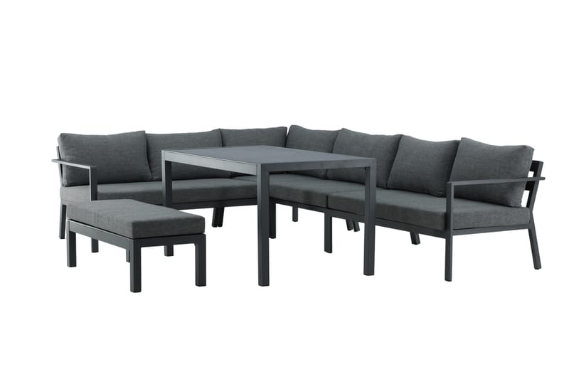 Ramos Hörnsoffa Utomhus - Svart/Grå - Utemöbler & utemiljö - Loungemöbler - Loungeset & loungegrupp