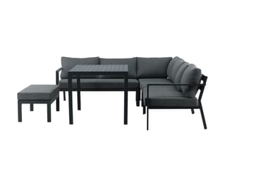 Ramos Hörnsoffa Utomhus - Svart/Grå - Utemöbler & utemiljö - Loungemöbler - Loungeset & loungegrupp
