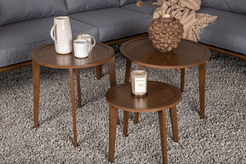 Roxo Hörnsoffa Brun - Venture Home - Utemöbler & utemiljö - Loungemöbler - Loungeset & loungegrupp