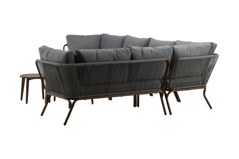 Roxo Hörnsoffa Brun - Venture Home - Utemöbler & utemiljö - Loungemöbler - Loungeset & loungegrupp