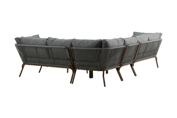 Roxo Hörnsoffa Brun - Venture Home - Utemöbler & utemiljö - Loungemöbler - Loungeset & loungegrupp
