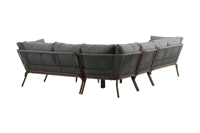 Roxo Hörnsoffa Brun - Venture Home - Utemöbler & utemiljö - Loungemöbler - Loungeset & loungegrupp