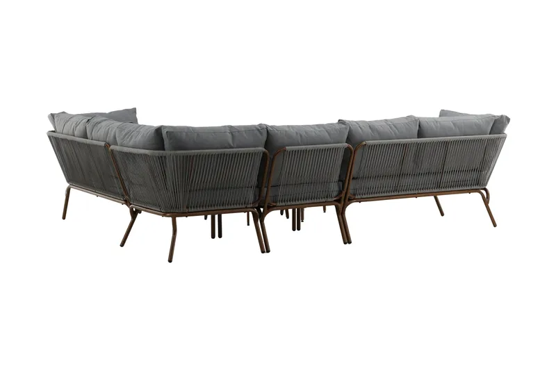 Roxo Hörnsoffa Brun - Venture Home - Utemöbler & utemiljö - Loungemöbler - Loungeset & loungegrupp