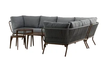 Roxo Hörnsoffa Brun - Venture Home - Utemöbler & utemiljö - Loungemöbler - Loungeset & loungegrupp