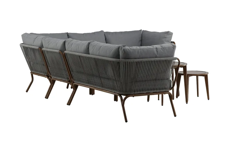 Roxo Hörnsoffa Brun - Venture Home - Utemöbler & utemiljö - Loungemöbler - Loungeset & loungegrupp