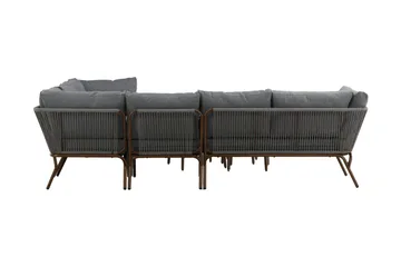 Roxo Hörnsoffa Brun - Venture Home - Utemöbler & utemiljö - Loungemöbler - Loungeset & loungegrupp
