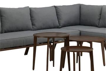 Roxo Hörnsoffa Brun - Venture Home - Utemöbler & utemiljö - Loungemöbler - Loungeset & loungegrupp