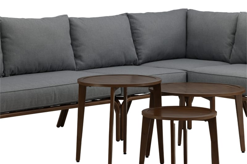 Roxo Hörnsoffa Brun - Venture Home - Utemöbler & utemiljö - Loungemöbler - Loungeset & loungegrupp