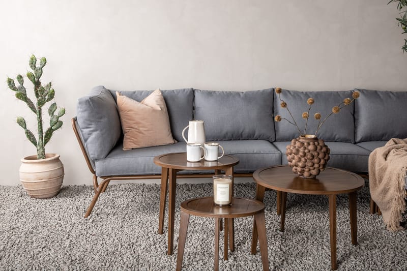 Roxo Hörnsoffa Brun - Venture Home - Utemöbler & utemiljö - Loungemöbler - Loungeset & loungegrupp