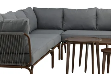 Roxo Hörnsoffa Brun - Venture Home - Utemöbler & utemiljö - Loungemöbler - Loungeset & loungegrupp