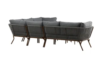 Roxo Hörnsoffa Brun - Venture Home - Utemöbler & utemiljö - Loungemöbler - Loungeset & loungegrupp