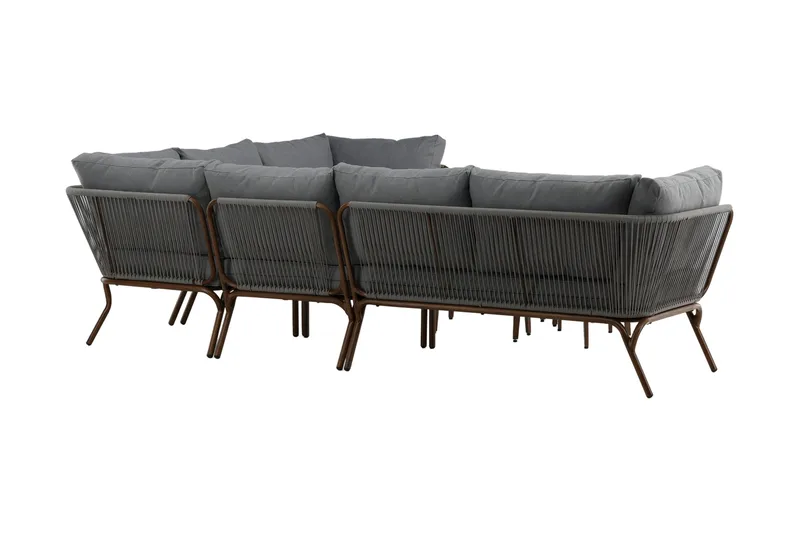 Roxo Hörnsoffa Brun - Venture Home - Utemöbler & utemiljö - Loungemöbler - Loungeset & loungegrupp