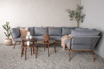 Roxo Hörnsoffa Utomhus - Brun - Utemöbler & utemiljö - Loungemöbler - Loungeset & loungegrupp