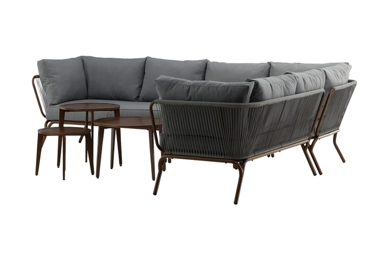 Roxo Hörnsoffa Utomhus - Brun - Utemöbler & utemiljö - Loungemöbler - Loungeset & loungegrupp