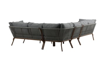 Roxo Hörnsoffa Utomhus - Brun - Utemöbler & utemiljö - Loungemöbler - Loungeset & loungegrupp
