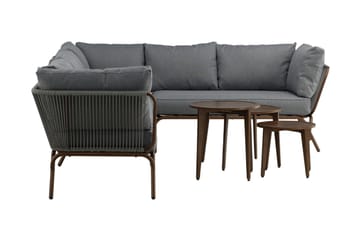 Roxo Hörnsoffa Utomhus - Brun - Utemöbler & utemiljö - Loungemöbler - Loungeset & loungegrupp